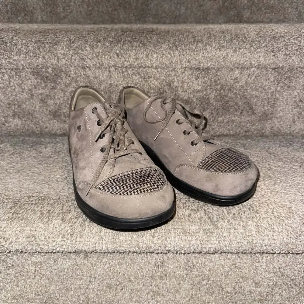 Finn‎ Comfort Ikebukuro Women's Taupe Leather Oxford Sneakers